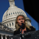 Rep. Marjorie Taylor Greene speaks during a press conference outside the U.S. Capitol on February 5, 2021 in Washington, DC. The House voted 230 to 199 on Friday evening to remove her from committee assignments over her remarks about QAnon and other conspiracy theories.
